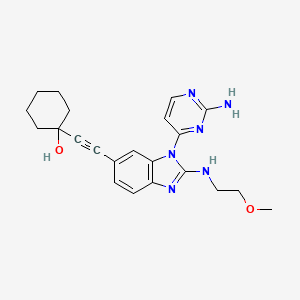 molecular formula C22H26N6O2 B607680 GNE 2861 