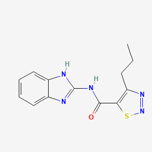 molecular formula C13H13N5OS B6076920 N-(1,3-dihydro-2H-benzimidazol-2-ylidene)-4-propyl-1,2,3-thiadiazole-5-carboxamide 