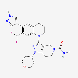 molecular formula C27H33F2N7O2 B607696 GNE-781 CAS No. 1936422-33-1