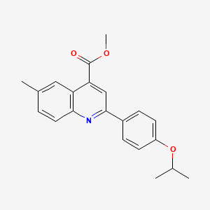 molecular formula C21H21NO3 B6077005 Methyl 6-methyl-2-[4-(propan-2-yloxy)phenyl]quinoline-4-carboxylate 