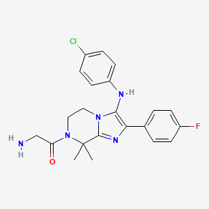 molecular formula C22H23ClFN5O B607702 GNF179 