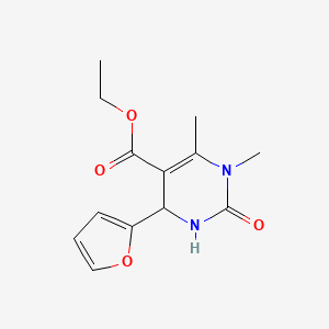 molecular formula C13H16N2O4 B6077022 Ethyl 6-(furan-2-yl)-3,4-dimethyl-2-oxo-1,6-dihydropyrimidine-5-carboxylate 