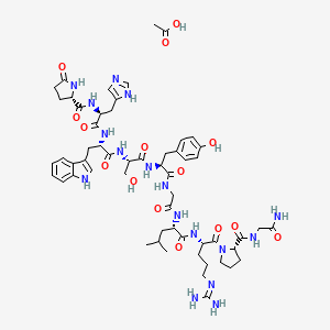 molecular formula C57H79N17O15 B607715 Gonadorelin acetate CAS No. 34973-08-5