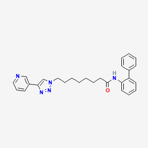 N-(2-phenylphenyl)-8-[4-(3-pyridinyl)-1-triazolyl]octanamide
