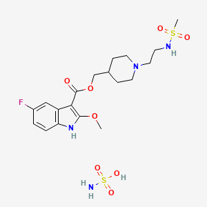 molecular formula C19H28FN4O8S2- B607723 GR 125487 sulfamate CAS No. 859502-43-5