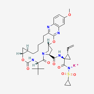 molecular formula C38H49KN6O9S B607728 Grazoprevir potassium CAS No. 1206524-86-8