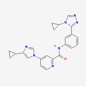 molecular formula C23H21N7O B607739 Ask1-IN-1 CAS No. 1262041-49-5