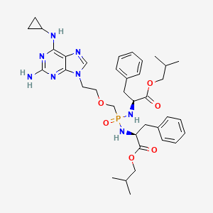 molecular formula C37H51N8O5P B607746 Unii-5I2gjw5Z2Q CAS No. 859209-84-0