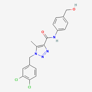 molecular formula C18H16Cl2N4O2 B607772 SCD inhibitor 1 CAS No. 1150701-66-8