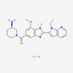 molecular formula C24H29ClN6O2 B607773 GSK199 