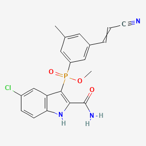 molecular formula C20H17ClN3O3P B607785 IDX-989 CAS No. 1097733-15-7