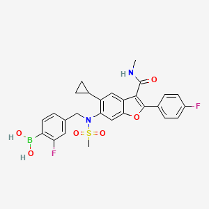 molecular formula C27H25BF2N2O6S B607793 GSK5852 CAS No. 1331942-30-3