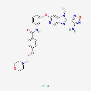 molecular formula C29H31ClN8O5 B607800 盐酸 GSK269962 CAS No. 2095432-71-4