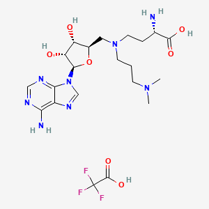molecular formula C21H33F3N8O7 B607806 GSK2807 Trifluoroacetate CAS No. 2245255-66-5