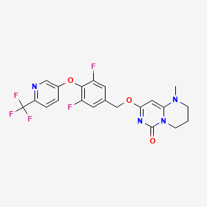 molecular formula C21H17F5N4O3 B607807 Lp-PLA2-IN-1 CAS No. 1420367-28-7