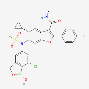 molecular formula C27H23BClFN2O6S B607811 GSK8175 