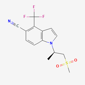 (R)-1-(1-(methylsulfonyl)propan-2-yl)-4-(trifluoromethyl)-1H-indole-5-carbonitrile