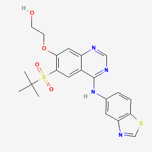 molecular formula C21H22N4O4S2 B607818 RIP2 kinase inhibitor 1 