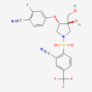 molecular formula C20H15F4N3O5S B607831 GSK3395879 CAS No. 2215852-91-6