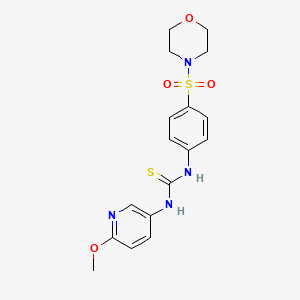 molecular formula C17H20N4O4S2 B6078373 N-(6-METHOXY-3-PYRIDYL)-N'-[4-(MORPHOLINOSULFONYL)PHENYL]THIOUREA 