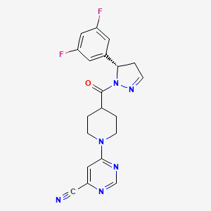 molecular formula C20H18F2N6O B607846 GSK547 