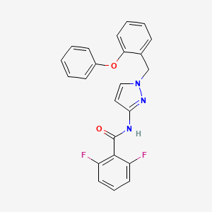 Benzamide, 2,6-difluoro-N-[1-[(2-phenoxyphenyl)methyl]-1H-pyrazol-3-yl]-
