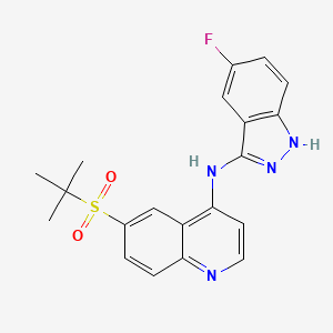 6-(Tert-Butylsulfonyl)-N-(5-Fluoro-2h-Indazol-3-Yl)quinolin-4-Amine