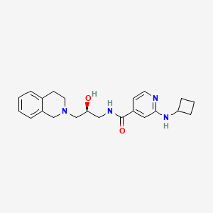 B607853 2-(Cyclobutylamino)-N-[(2s)-3-(3,4-Dihydroisoquinolin-2(1h)-Yl)-2-Hydroxypropyl]pyridine-4-Carboxamide CAS No. 1616391-87-7