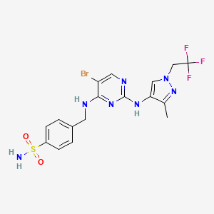 molecular formula C17H17BrF3N7O2S B607868 GSK8612 