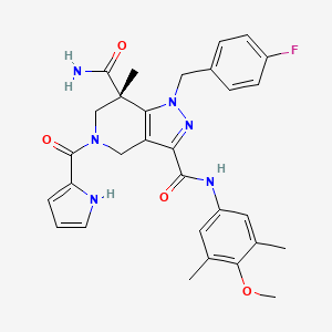 molecular formula C30H31FN6O4 B607869 GSK864 