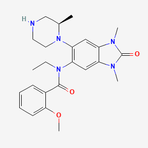 N-[1,3-Dimethyl-6-[(2r)-2-Methylpiperazin-1-Yl]-2-Oxidanylidene-Benzimidazol-5-Yl]-N-Ethyl-2-Methoxy-Benzamide