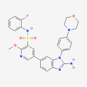 molecular formula C29H27FN6O4S B607882 GSK-A1 