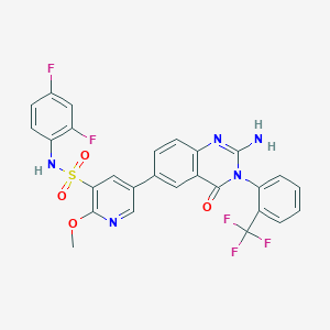 molecular formula C27H18F5N5O4S B607884 GSK-F1 