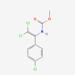molecular formula C10H8Cl3NO2 B6078843 methyl N-[2,2-dichloro-1-(4-chlorophenyl)ethenyl]carbamate 