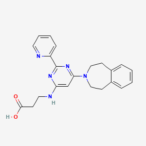 3-[[2-Pyridin-2-Yl-6-(1,2,4,5-Tetrahydro-3-Benzazepin-3-Yl)pyrimidin-4-Yl]amino]propanoic Acid