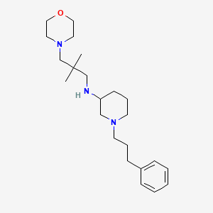 molecular formula C23H39N3O B6078881 N-(2,2-dimethyl-3-morpholin-4-ylpropyl)-1-(3-phenylpropyl)piperidin-3-amine 