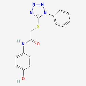 molecular formula C15H13N5O2S B6078904 N-(4-hydroxyphenyl)-2-(1-phenyltetrazol-5-yl)sulfanylacetamide 