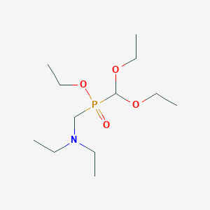 molecular formula C12H28NO4P B6079007 N-[[diethoxymethyl(ethoxy)phosphoryl]methyl]-N-ethylethanamine 