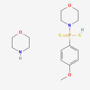 molecular formula C15H25N2O3PS2 B607903 Morpholin-4-ium (4-methoxyphenyl)morpholin-4-ylphosphinodithioate CAS No. 106740-09-4