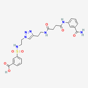 molecular formula C24H27N7O7S B607907 PARP14 inhibitor H10 