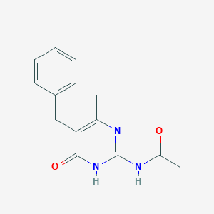 molecular formula C14H15N3O2 B6079133 N-(5-benzyl-4-methyl-6-oxo-1H-pyrimidin-2-yl)acetamide 