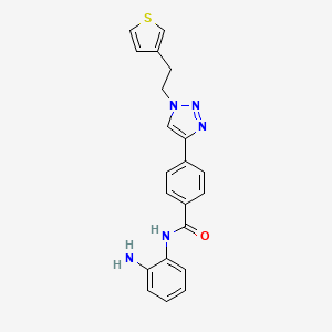 N-(2-Aminophenyl)-4-[1-[2-(3-thienyl)ethyl]-1H-1,2,3-triazol-4-yl]benzamide