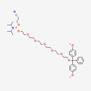 molecular formula C42H61N2O10P B607940 Hexaethylene glycol phosphoramidite 