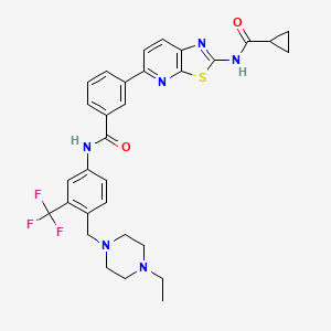 molecular formula C31H31F3N6O2S B607946 HG-7-85-01 