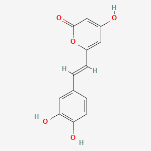 molecular formula C13H10O5 B607954 Hispidin CAS No. 555-55-5