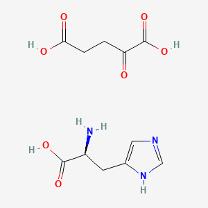 molecular formula C11H15N3O7 B607955 Histidine oxoglurate CAS No. 1185729-41-2
