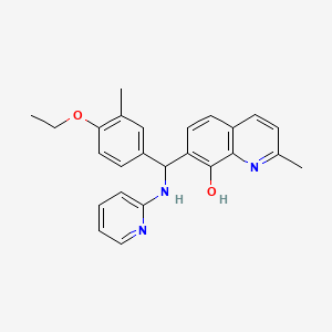 7-[(4-Ethoxy-3-methylphenyl)-(pyridin-2-ylamino)methyl]-2-methylquinolin-8-ol