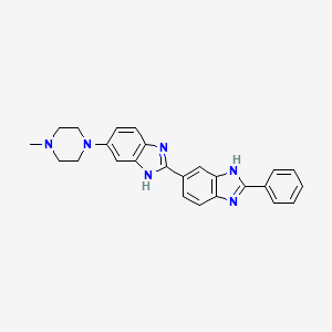 molecular formula C25H24N6 B607969 HOE 33187 CAS No. 23623-08-7