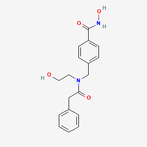 N-hydroxy-4-{[(2-hydroxyethyl)(phenylacetyl)amino]methyl}benzamide