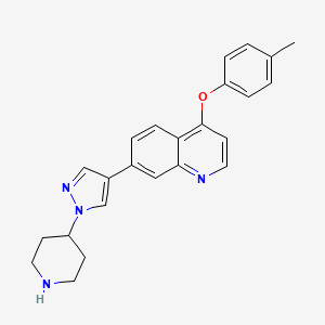 7-(1-(Piperidin-4-yl)-1h-pyrazol-4-yl)-4-(p-tolyloxy)quinoline